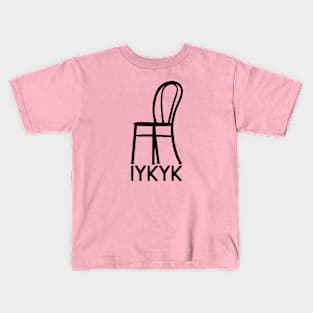 Eras Tour Chair Dance IYKYK Kids T-Shirt